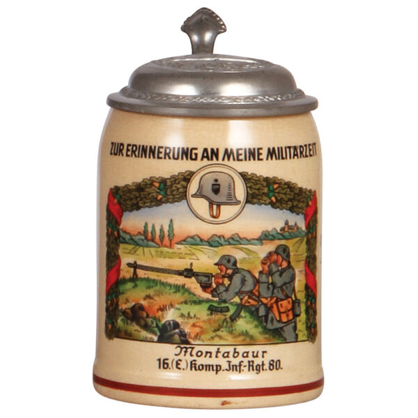 Third Reich stein, .5L, Inft. Regt. 80, Montabaur