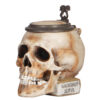 Character stein, .5L, porcelain, Skull on Book