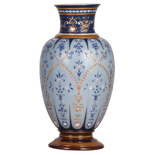 Mettlach vase, 13.6" ht., 1991 - Image 2