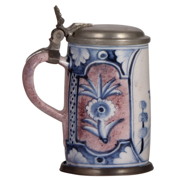 Faience stein, 6.8" ht., mid 1700s - Image 3