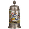 Faience stein, 10.3'' ht., mid 1700s, Erfurter Walzenkrug