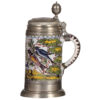 Faience stein, 10.3'' ht., mid 1700s, Erfurter Walzenkrug - Image 2