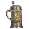 Faience stein, 10.3'' ht., mid 1700s, Erfurter Walzenkrug - Image 3