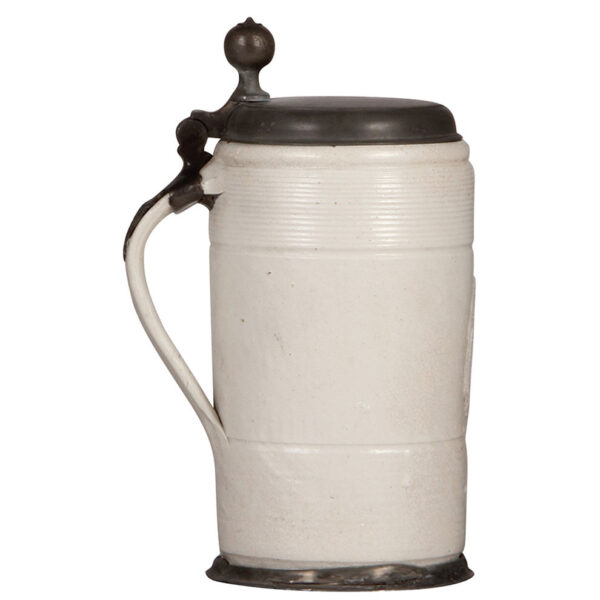 Stoneware stein, 9.2'' ht., early 1700s, Altenburger Walzenkrug - Image 3