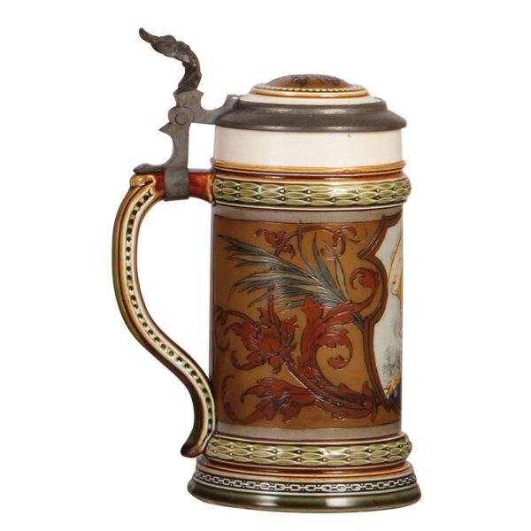 Mettlach stein, .5L, 1794, etched - Image 3