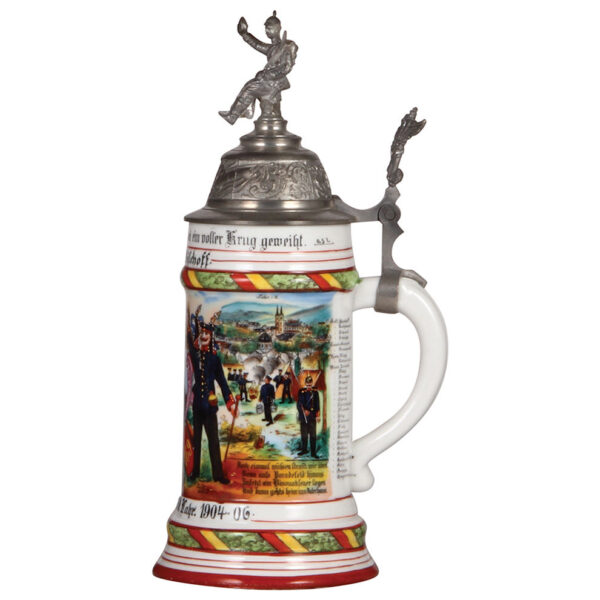 Regimental stein, .5L, 11.1" ht., Inft. Regt. Nr. 169 - Image 2