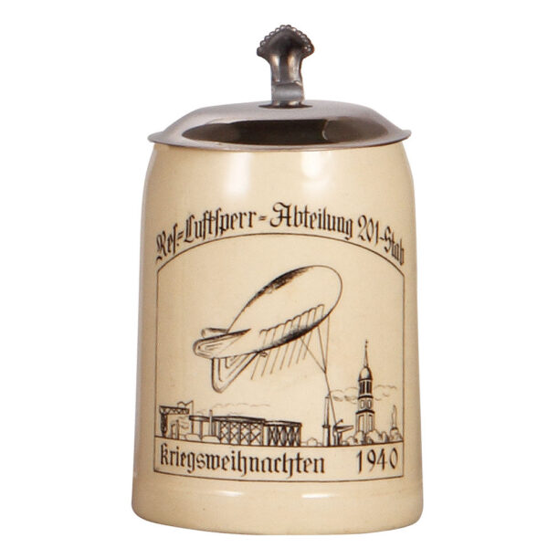 Third Reich stein, .5L, Res. Luftsperr Abteilung 201 Stab