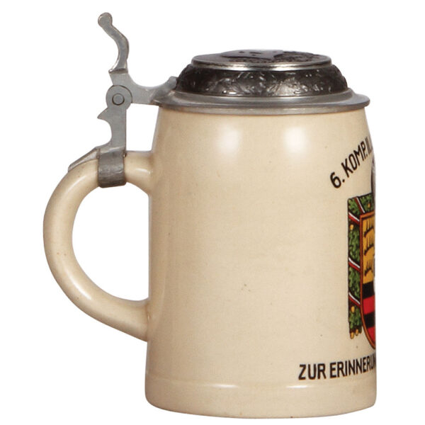 Third Reich stein, .5L, 6. Komp. II./I.R. Konstanz - Image 3