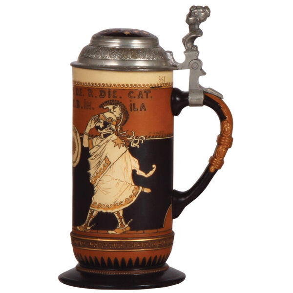 Mettlach stein, .5L, 2191, etched - Image 2