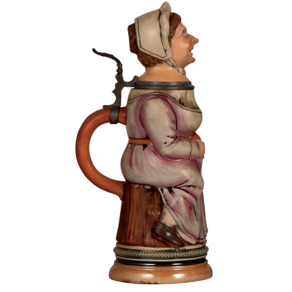 Character stein, .5L, Thewalt, Old Woman - Image 3