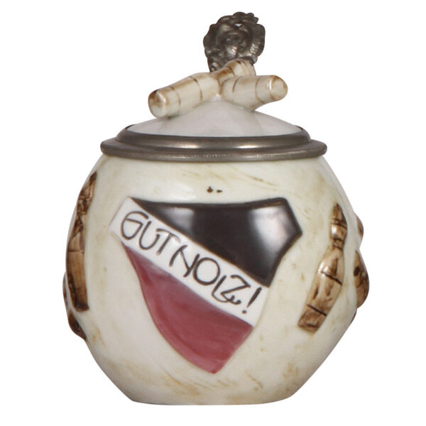 Character stein, .5L, marked Hutschenreuther, Bowling Ball