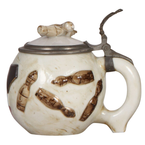 Character stein, .5L, marked Hutschenreuther, Bowling Ball - Image 2