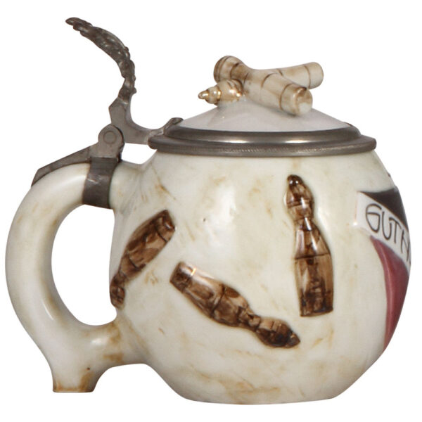 Character stein, .5L, marked Hutschenreuther, Bowling Ball - Image 3