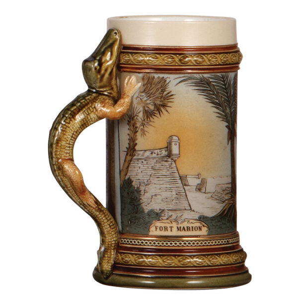 Mettlach stein, .5L, 2373, etched - Image 3