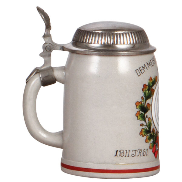 Third Reich stein, .5L, Dem Meisterschützen, 1. Btl., I.R. 61, München - Image 3