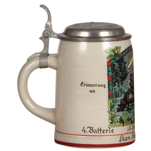 Third Reich stein, .5L, 4. Batterie, L. Flak Abt. 75, 30. Jan - 29. April 1939 - Image 3