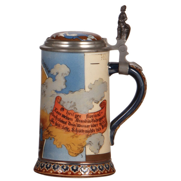 Mettlach stein, .5L, 2091, etched - Image 2