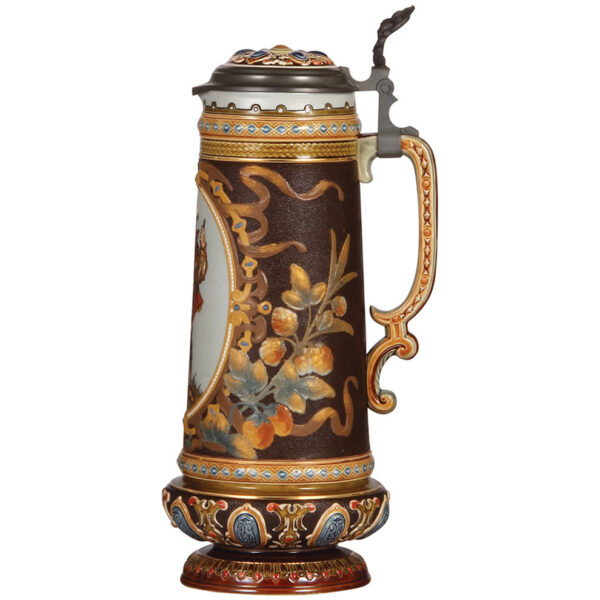 Mettlach stein, 1.4L, 13.2" ht., 2104 - Image 2