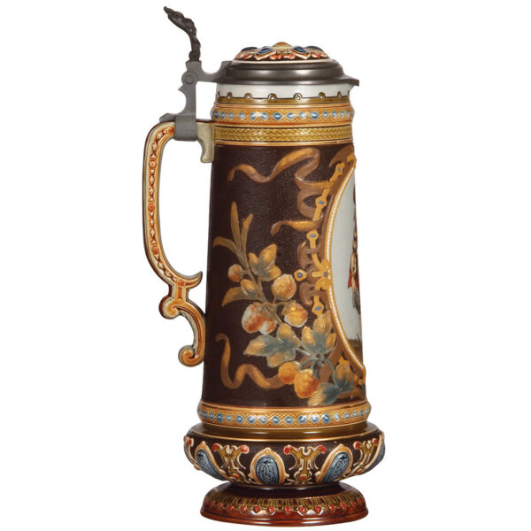 Mettlach stein, 1.4L, 13.2" ht., 2104 - Image 3
