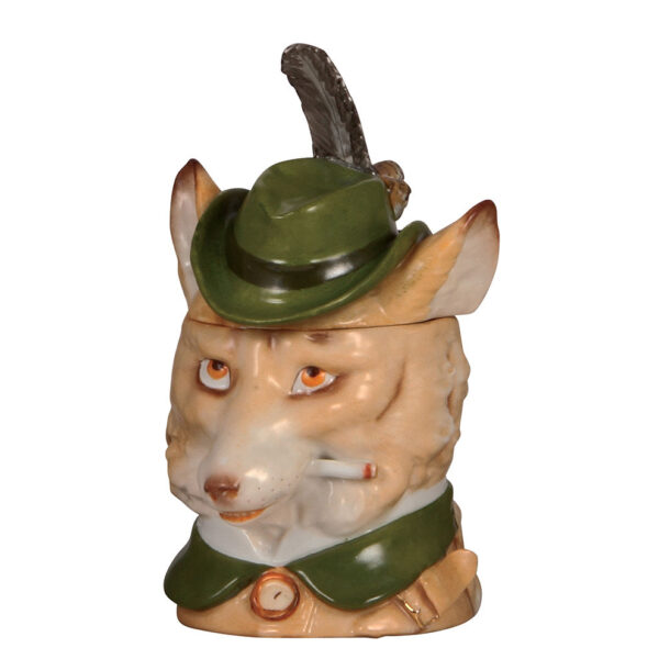 Character stein, .5L, by Schierholz, Gentleman Fox