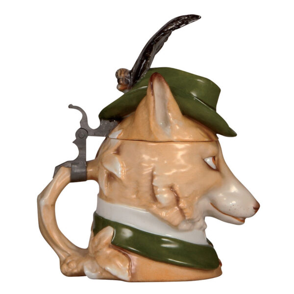 Character stein, .5L, by Schierholz, Gentleman Fox - Image 3