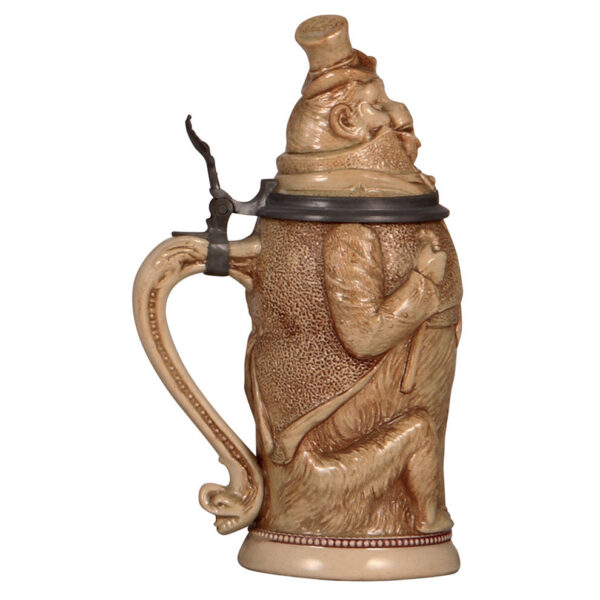 Character stein, .5L, by Diesinger, Monkey with Top Hat - Image 3