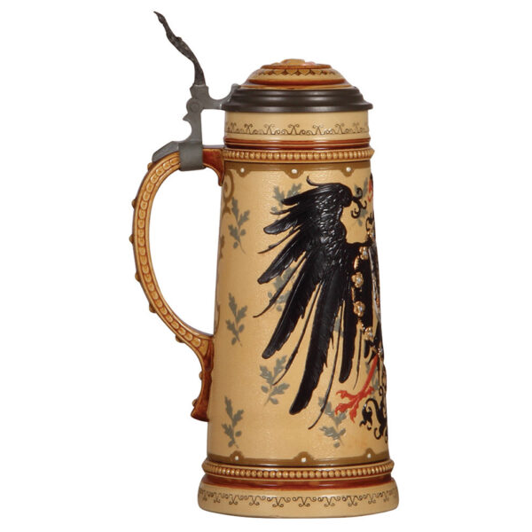 Mettlach stein, 1.0L, 2204, decorated relief - Image 3