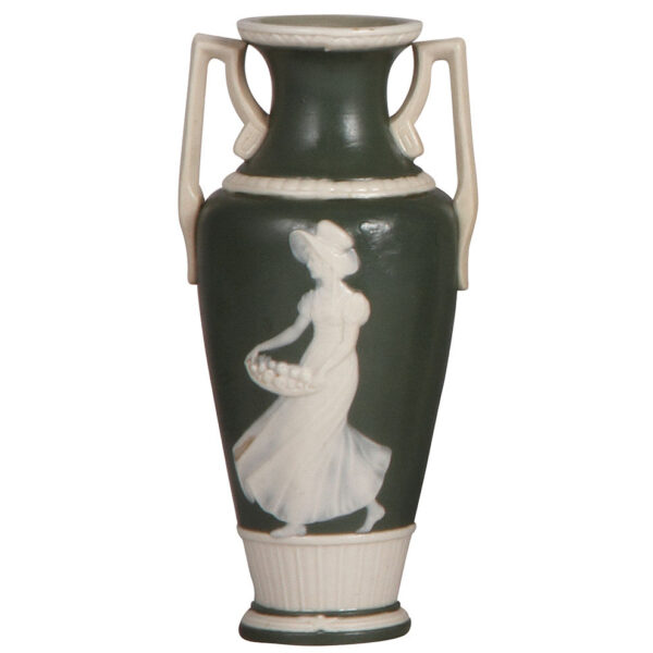 Mettlach vase, 6.2" ht., 3266, cameo