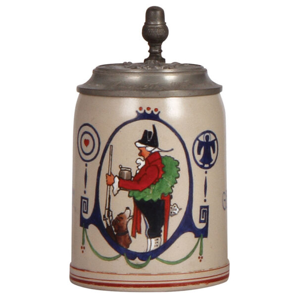 Stoneware steins (two), .5L, Schlossbrauerei, Kaltenberg; with, .5L, Brau Geschossen. - Image 6