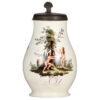 Earthenware stein, 10.2" ht., c.1790, fränkischer Birnkrug, Hausmaler