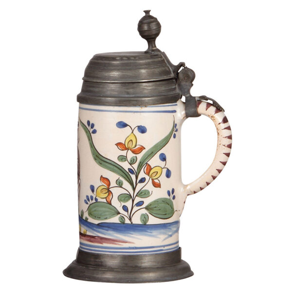 Faience steins, Norddeutscher Walzenkrug & Erfurter Walzenkrug, - Image 9