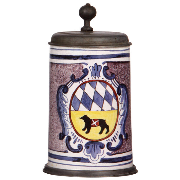 Faience stein, c.1900, Walzenkrug and c.1920, Walzenkrug. - Image 2