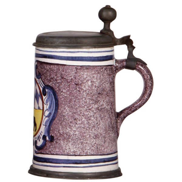 Faience stein, c.1900, Walzenkrug and c.1920, Walzenkrug. - Image 3