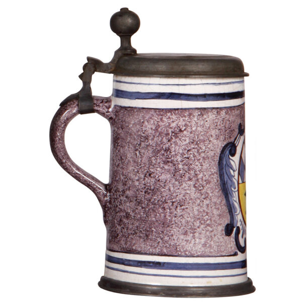 Faience stein, c.1900, Walzenkrug and c.1920, Walzenkrug. - Image 4