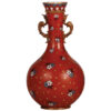 Mettlach vase, 10.9" ht., 1834, mosaic