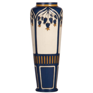 Mettlach vase, 13.8" ht., 2913.