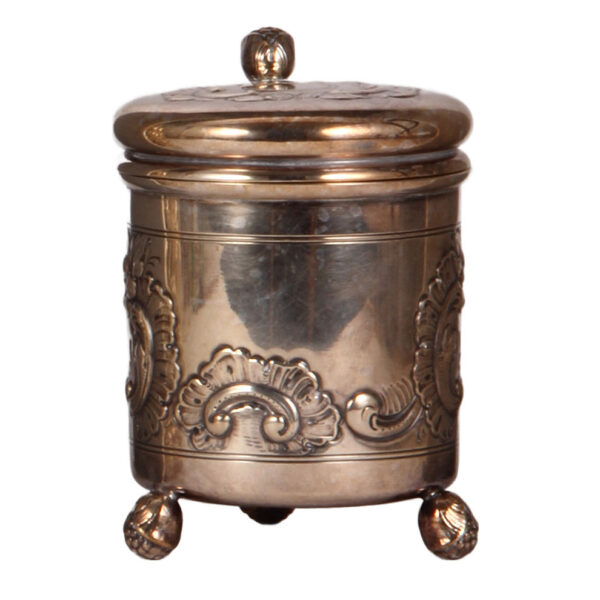 Silver-plated stein, .5L, 6.3" ht., - Image 4