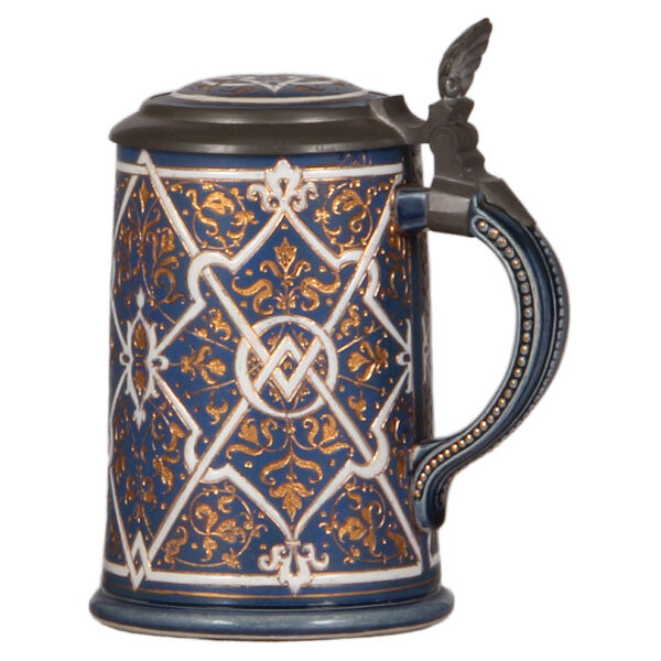 Mettlach stein, .5L, 2034, mosaic - Image 2