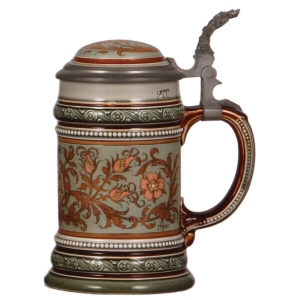 Mettlach stein, .5L, 1987, mosaic - Image 2