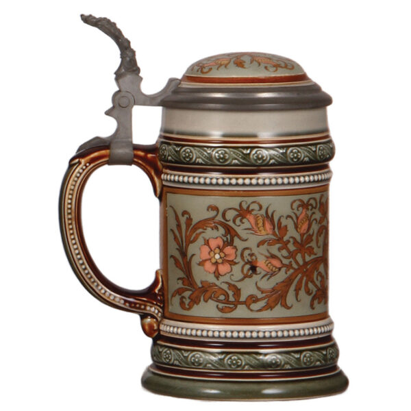 Mettlach stein, .5L, 1987, mosaic - Image 3