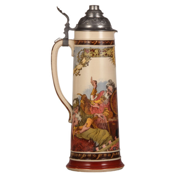 Mettlach stein, 2.25L, 16.0" ht., 1012[2261], PUG - Image 3