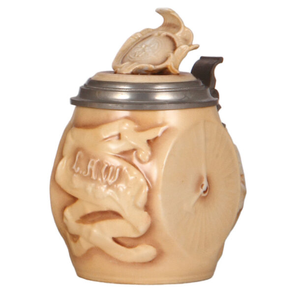 Character stein, .5L, porcelain, League of American Wheelmen