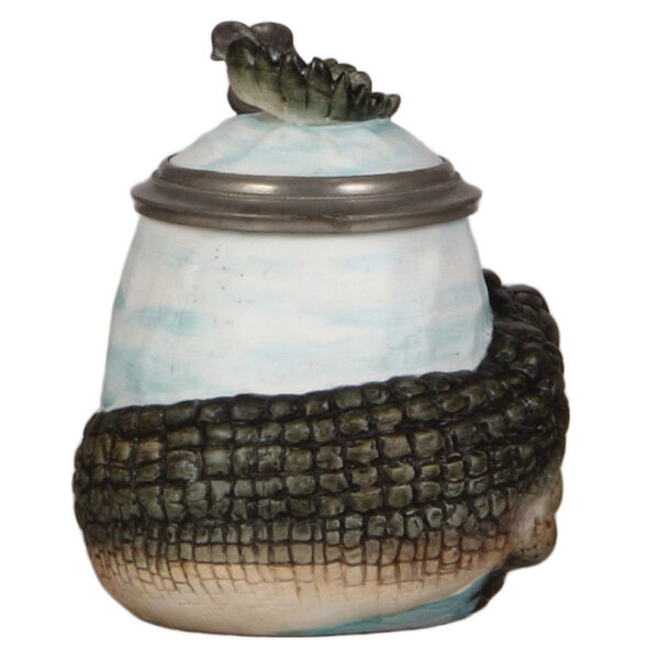 Character stein, .5L, porcelain, Alligator - Image 2