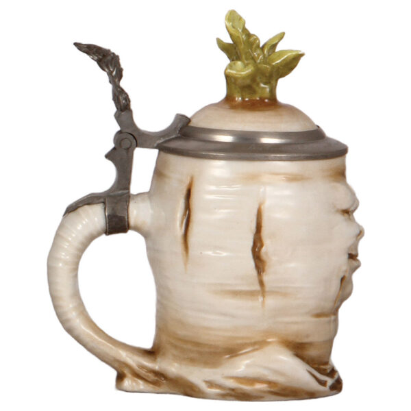 Character stein, .5L, porcelain, Sad Radish - Image 3