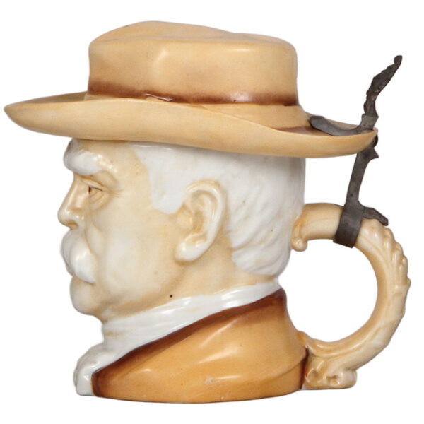 Character stein, .5L, porcelain, Otto v. Bismarck Retired - Image 2