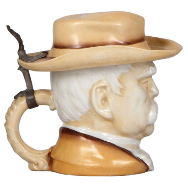 Character stein, .5L, porcelain, Otto v. Bismarck Retired - Image 3