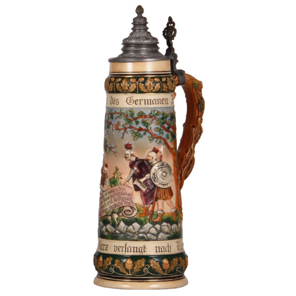 Pottery stein, 2.0L, 15.9" ht., marked Matthias Girmscheid - Image 2