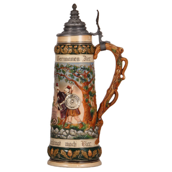 Pottery stein, 2.0L, 15.9" ht., marked Matthias Girmscheid - Image 3