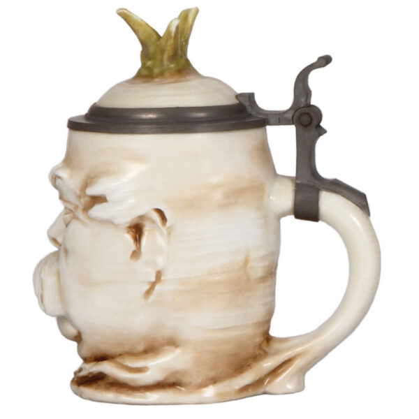 Character stein, .5L, porcelain, Otto v. Bismarck Radish - Image 2