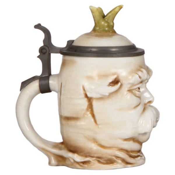 Character stein, .5L, porcelain, Otto v. Bismarck Radish - Image 3